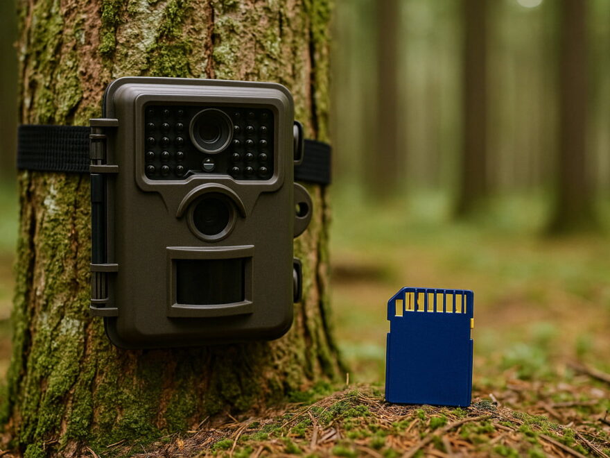 Wildkamera am Baum mit SD-Karte – warum die richtige Speicherkarte entscheidend ist