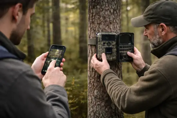 Unterschied zwischen App-Steuerung und klassischer Bedienung einer Wildkamera